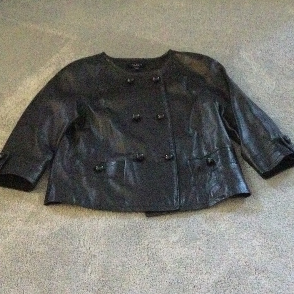 Leather coat